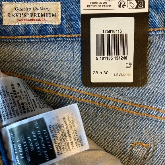 Levi's Premium 501 Original Fit Jeans Button Fly Women's 28x30 Hollow Days NWT - Picture 5 of 9